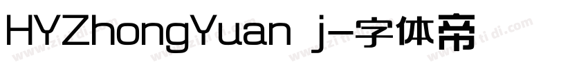 HYZhongYuan j字体转换